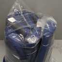 Chair Cushions for Dining Chairs Set of 6, Non Slip Kitchen Chair Pads, 17" x 16" x 2", Indoor Dining Chair Cushions with Ties, D-Shaped Seat Cushions for Kitchen Chairs, Navy Blue