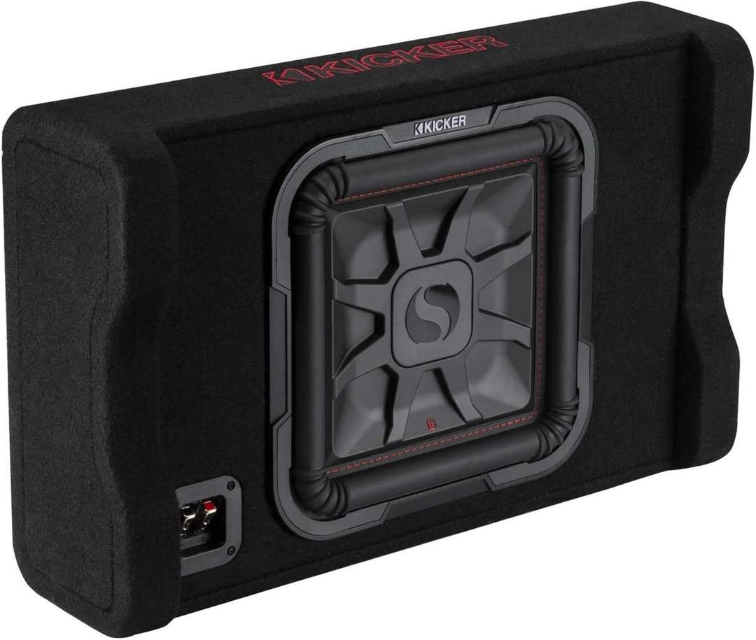KICKER 49L7TDF122 Down-Firing 12" L7T 2-Ohm Subwoofer Enclosure, 600 Watts RMS