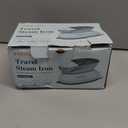 Travel Iron Mini with Steam for Clothes with Dual Voltage, Portable Mini Ironing Machine with Non-Stick Soleplate, Small Iron for Sewing, Quilting and Handcraft (Celadon)