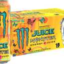 Monster Energy Juice Monster Khaotic Tropical Orange, Energy + Juice, Energy Drink, 16 Ounce (Pack of 15), No Best Before Date Marked