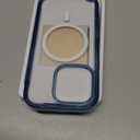 Miracase Magnetic for iPhone 16 Pro Case Full-Body Phone with Built-in Glass Screen Protector, [Compatible with MagSafe] Military Drop Proof 16 Pro Cover Bumper 6.3 inch, Clear Blue