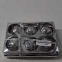 Kurt Adler 2 7/8'' Glass Mirror Ball Ornaments, 6 Piece Set,Christmas