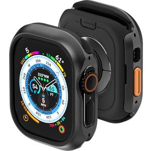 MAGEASY Aircraft-Grade Aluminum Rugged Case for Apple Watch Ultra 3, Ultra 2, Apple Watch Ultra 49mm | 2 in 1 Metal Hard Shell with Shockproof Inner Bumper for Max Protection, Odyssey - Midnight Black MAGEASY Aircraft-Grade Aluminum Rugged Case for Apple Watch Ultra 3, Ultra 2, Apple Watch Ultra 49mm | 2 in 1 Metal Hard Shell with Shockproof Inner Bumper for Max Protection, Odyssey - Midnight Black