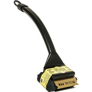 Grill Rescue BBQ Replaceable Scraper Cleaning Head, [Rescue-Upgraded], Bristle Free Grill Brush, Durable and Unique Scraper Tools for Cast Iron or Stainless-Steel Grates, Barbecue Cleaner (Rescue Pro)