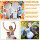 Hushee 6 Sets Funny Plastic Bottle Chug Baby Shower Games Juegos Para Plastic Baby Bottles Disposable Diapers Gender Reveal Race Gifts Diaper Feed Me Game Decoration for Boys Girls (Transparent White)