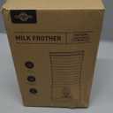 Milk Frother, Paris Rhne 4-in-1 Milk Steamer and Frother, Hot & Cold Foam Milk Warmer with Temperature Control, Auto Shut-Off Frothers for Coffee, Latte, Cappuccino, Macchiato (White)