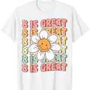 Eight is Great Cute Groovy 8th Birthday Party Daisy Flower T-Shirt L Youth