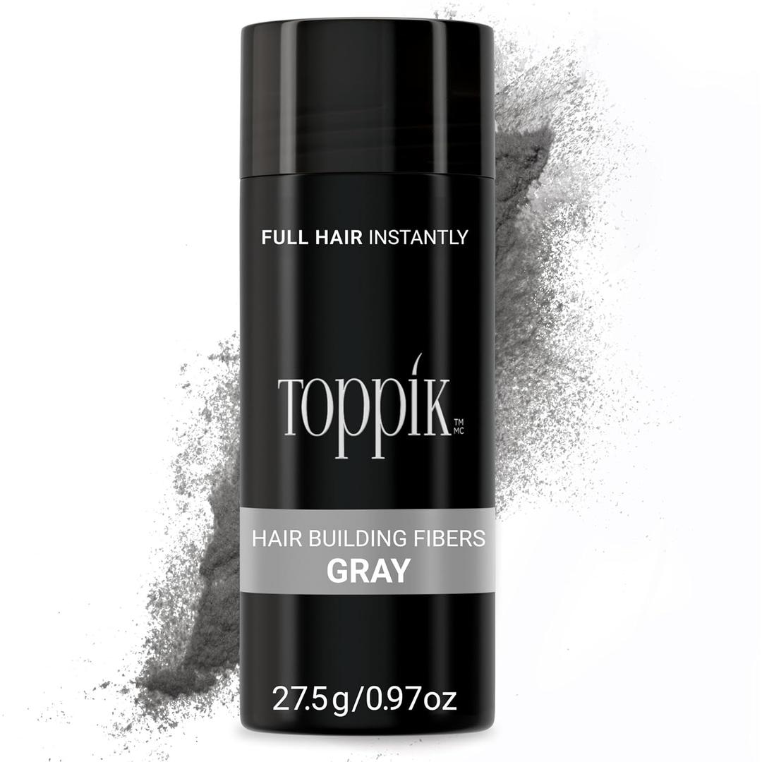 Toppik Hair Building Fibers, Fill In Fine or Thinning Hair Instantly Thicker, Fuller Looking Hair 9 Shades,4 size options