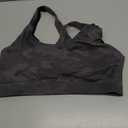 RUNNING GIRL Sports Bras for Women,Padded Strappy Sports Bras Criss-Cross Back Medium Support Sports Bras with Removable Cups (X-Large, A-camouflage Black)