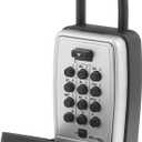 Master Lock Black Outdoor Key Lock Box with Push Buttons to Hide a Key, Easily Set, Share, and Change Combination for Tenants, Guests, Clients, Move Between Listings, 5422E