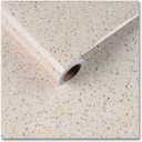 CRE8TIVE Granite Contact Paper Waterproof 24"x118" Granite Wallpaper Peel and Stick Countertops Self Adhesive Removable Yellow Marble Glossy Vinyl Film for Bathroom Walls Sink Kitchen Cabinets Desk