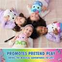 Gabbys Dollhouse Official Kitty Fairy Squishy Plush Toy, Cat Stuffed Animal, Squishy Toys for Ages 1 & Up, Pink/Green, 8