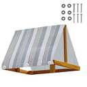 LIFTATAPA Playground Replacement Canopy, 43" x 90" Outdoor Swingset Shade Kids Playground Roof Canopy Waterproof Cover Replacement Tarp Sunshade (Stripe)