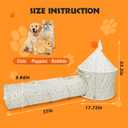 Cat Tunnel, Nobleza Collapsible Washable Cat Tube Tent Toy for Indoor Play Rest, Lightweight Ventilate Cool Kitty Tube Toy Round Tunnel with Hanging Balls (Large)