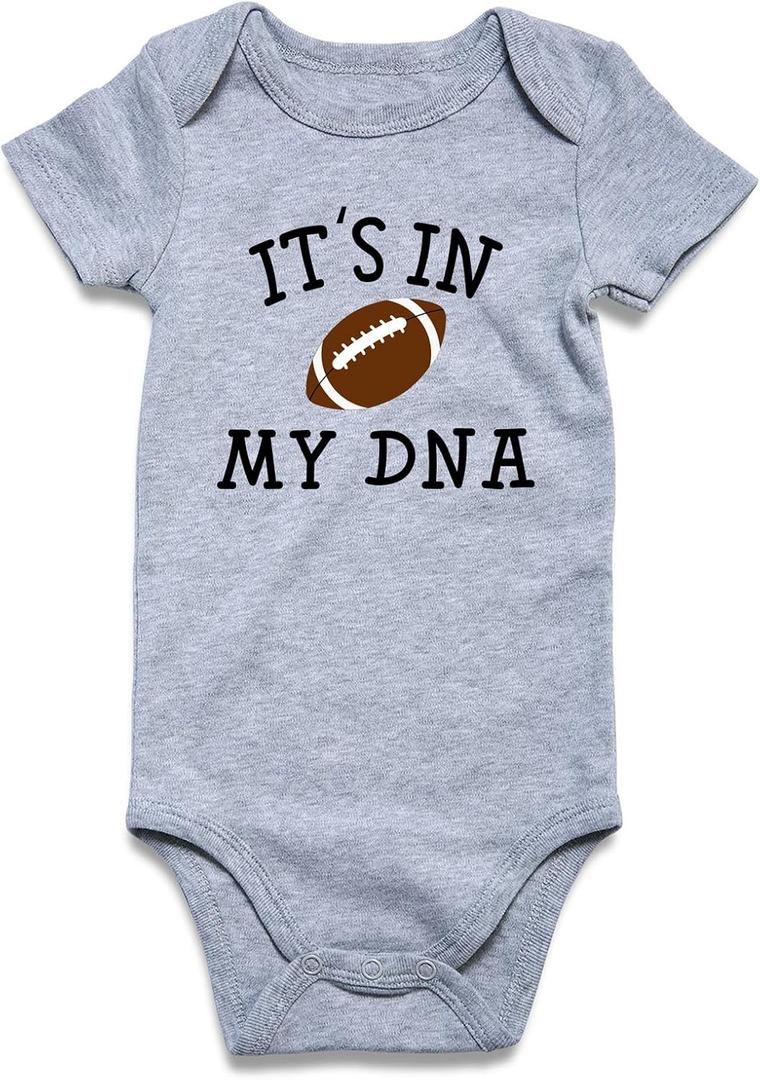 Loveternal Neutral Baby Girls Boys Cotton Romper Cute Saying Newborn Clothes 0-12 Months (Gray)