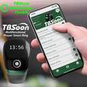 Lightweight Tasbih Smart Ring, Tasbeeh Counters,Prayer Direction Indicator Guide,5 Azan Alarm Clock,Forgiveness,Electronic Rosary,Eid al-Fitr Eid al-Adha Ramadan Gift for men women-Black Pro with APP