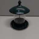 Gbekery Metal Bird Feeders for Outdoors Hanging, Weather Resistant Wild Bird Feeder with 360 Degree Feeding Tray, Green
