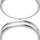 2-Pack 36W LED Ceiling Light Fixture (450W Equiv), 12IN Modern Flush Mount Ceiling Lights, Dimmable Ceiling Lamps Super Bright 3200LM, 3000K/4000K/5000K Adjustable for Bedroom Kitchen Bathroom Hallway (3CCT-Brushed Nickel)