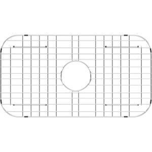 Lordear Sink Protectors for Kitchen Sinks, Universal Bottom Grid 26 x 14 Inch 304 Premium Stainless Steel Protector Grid Sink Grate Rack - Center Drain