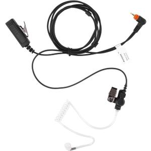 Translucent Acoustic Tube Earpiece PTT/Mic Compatible with Motorola Walkie Talkie (Compatible with SL300)