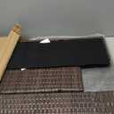 LEWIS&WAYNE Large Rectangular Block Planter Box Handmade Wicker Tall Planters for Outdoor Plants with Removable Liners Modern Planter for Indoor Outdoor Patio Deck - Brown, 38''x11''x30''