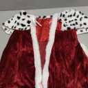 King Robe Halloween Costume Medieval Prince King Costume Cape (Wine Red, Medium)