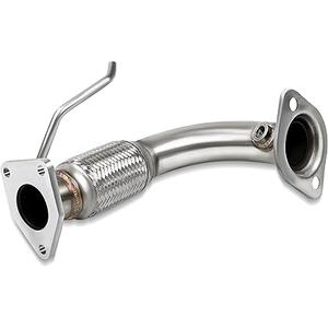 JY PERFORMANCE Front Flex Pipe Compatible With 20032007 2.4L Honda Accord Stainless Steel