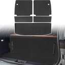 Cargo Liners Backrest Mat for Mitsubishi Outlander 7-Seat Accessories 2022-2025 2026 with Hook&Loop Rear Trunk Mat Rear Seat Back Cover Protector All Weather Anti-Slip Split Dog Liner