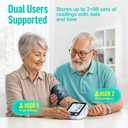 RunStar Upper Arm Blood Pressure Monitor with Wide Range Cuff (8.6'' -16.5'') for Home Use FSA&HSA Eligible, Automatic Digital BP Machine with Storage Bag, 2x99 Reading Memory