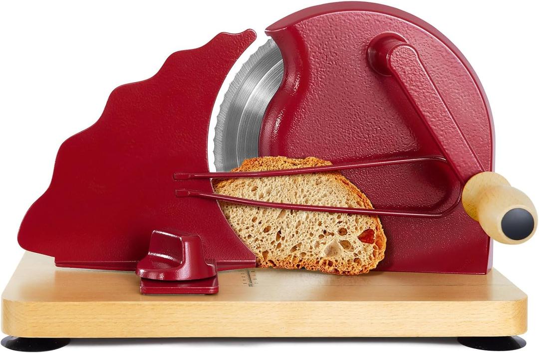 Manual Bread Slicer for Homemade Bread, Adjustable Thickness, Bread Guide, 11.8 inches