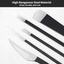 2 x Pedicure Knife Kit, 5pcs Black Foot Dead Callus Remover Stainless Set, Professional Ingrown Toenail Steel Tools, Feet Skin Care Nail File Tool Manicure Clippers Cuticle Scraper Toe Shaver