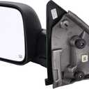 Towing Mirror Replacement Fit for 02-08 DodgeRam 1500 for 03-09 Dodge Ram 2500 3500 Pickup Truck Power Heated Tow Folding Side View Mirror Driver Side
