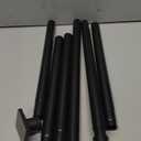 Tension Shower Curtain Rod 31-92 Inches Non-Slip Shower Rod Tension Mounted No Drill Black Shower Curtain Rods Spring Tension Rod for Windows Bathroom