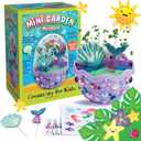 Creativity for Kids Mini Garden: Mermaid Terrarium Kit - Mermaid Gifts for Girls, Crafts for Kids & Toys Ages 6-8+, Stocking Stuffers