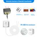 C Wire Adapter for Smart Thermostat, 24V AC Power Supply, Fits for Nest Hello August Ring Door Bell and Ecobee Nest Honeywell Smart WiFi Thermostat (with 16.4 Foot White Door Bell Wire)
