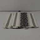 LUFEIJIASHI Elegant Thick placemats for Dining Table Decor Farmhouse Heat Resistant Table Place mats Set of 6 Quality Woven Cloth Placemats Washable Dinner mats (Black, 6)