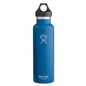 Hydro Flask Vacuum Insulated Stainless Steel Water Bottle, Standard Mouth w/Loop Cap 21 oz