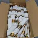 Supernal 120Pack Gold Plastic Silverware Wrapped Plastic Cutlery Set with Napkin,Pre Rolled Napkins with Cutlery Set,Rolled Silverware Disposable For Valentine's Day Mother's Day and Easter