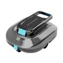 STARRYBOT Cordless Robotic Pool Cleaner with Dual high-Efficiency Motors Delivers Strong Suction, Smart Self-Parking, Smart LED Indicator, Pool Vacuum for Above-Ground Flat Pool up to 900 Sq.ft(Gray)