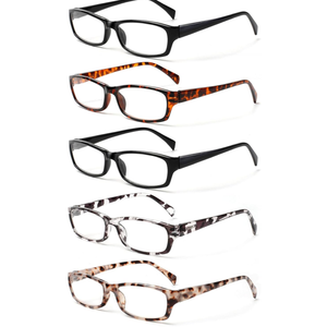 Kerecsen Reading Glasses 5 Pairs Fashion Ladies Readers Spring Hinge with Pattern Print Eyeglasses for Women (Mix Color -4, 2.00)
