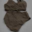 ZAFUL womens Bikini (Medium, Solid-gray)