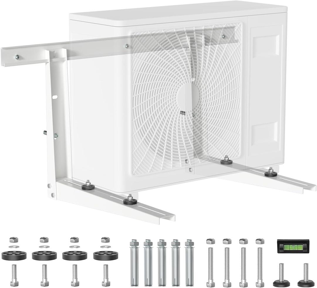 Outdoor Wall Mounting Bracket for Ductless Mini Split Air Conditioners Heat Pump Systems Support Up to 330lbs Universal 7000-18000 BTU