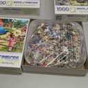 Bits and Pieces  Value Set of 3 Jigsaw Puzzles by Kevin Walsh  300, 500 (18"x24") & 1000 Pieces (20"x27") Varients -Our Favorite Spot, T Bird Summer, A Stop at The Stables