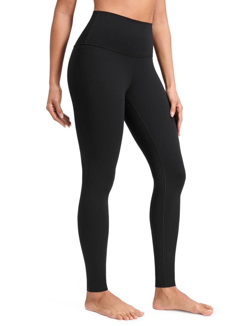 CRZ YOGA Butterluxe Extra Long Leggings for Tall Women 31 Inches - High Waisted Athletic Workout Soft Yoga Pants Black Tie Dye Flowers Small