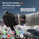 Military Smart Watches for Men(Answer/Make Call), 1.9" Outdoor Sports Fitness Tracker with Heart Rate/Blood Pressure/Sleep Monitor,100M Waterproof Rugged Smart Watch for Android Phones&iPhone(2 Bands)