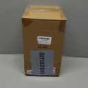 Farmhouse Lanterns - Set of 2 Rustic Home Decor with Flameless Candles, Wire Metal Cloche Decorative Candle Holders for Living Room, Fireplace Mantel, Dining Table (White)