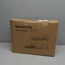 Urackify Dish Drying Rack for Kitchen Counter, Expandable 2 Tier Dish Rack, Large Capacity Dish Drainer with Drainboard Multifunctional Dish Strainer with Removable Cutlery Holder Black