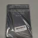 Iconikal Address Telephone Book, 8x5-Inch, Black, Spiral-Bound, 384 Contacts, Organizer for Organizing Names, Addresses, Email, Cell Phone Numbers (Single)