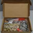 803Pcs Grommet Eyelet Pliers Kit, 1/4 Inch Grommet Tool Kit with 800 Metal Eyelets, Grommet Hand Press kit for Leather Crafts(Inside Dia: 6.4mm/Outer Dia: 12mm (A.I.S.)/Flange Width: ~3mm)