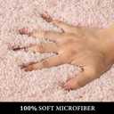 MIULEE Blush Bathroom Rugs Set 2 Piece, Small Soft Absorbent Microfiber Bath Mat Set, Non Slip Quick Dry Machine Washable Plush Shaggy Bath Rugs for Bathroom Floor, Tub and Shower, 16x24 inches